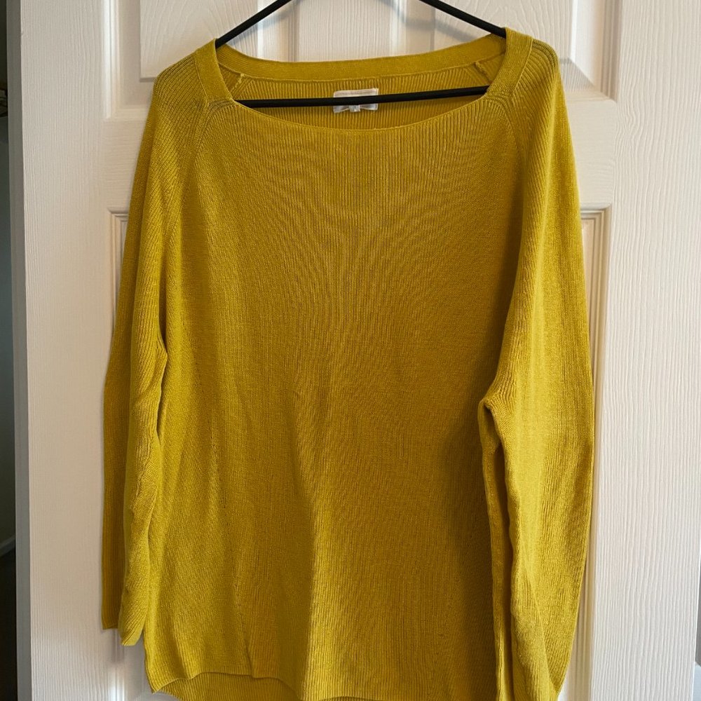 Lou & Grey Sweater size M Mustard Color